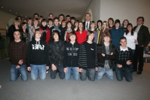 Schülergruppe des Gymnasiums Bergkamen im Bundestag