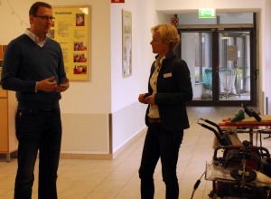 Praxistag Lebenszentrumm Königsborn am 22.10.14, im Gespräch mit Dr. Karin Hameister, Chefärztin der Kinderklinik 